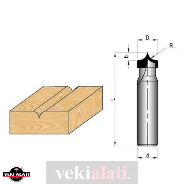 VEKI ALATI glodala sa lemljenim HM pločicama za CNC mašine / 0105-01 - Image 2