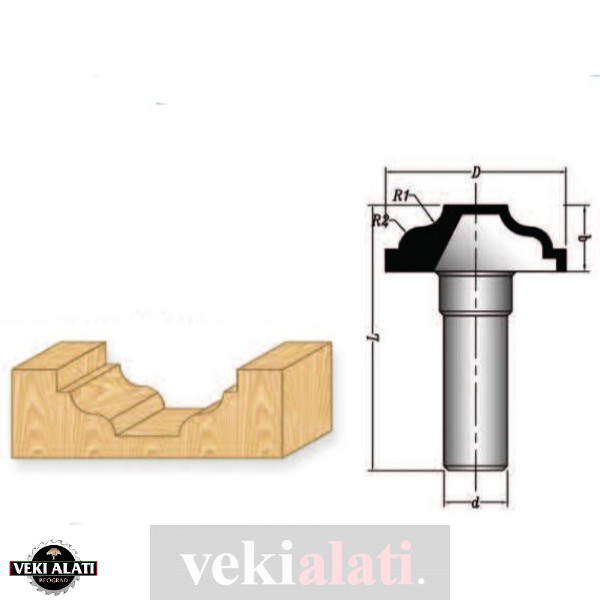 VEKI ALATI glodala sa lemljenim HM pločicama za CNC mašine / 0110 - Image 2