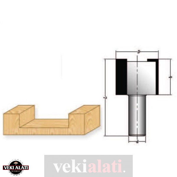 VEKI ALATI Glodala sa lemljenim HM pločicama za CNC mašine / 0170 - Image 2