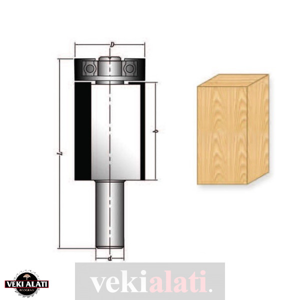 VEKI ALATI glodala sa lemljenim HM pločicama za CNC mašine / 0180-01 - Image 2
