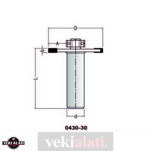 VEKI ALATI glodala za rad po šablonu / 0430-30 - Image 2