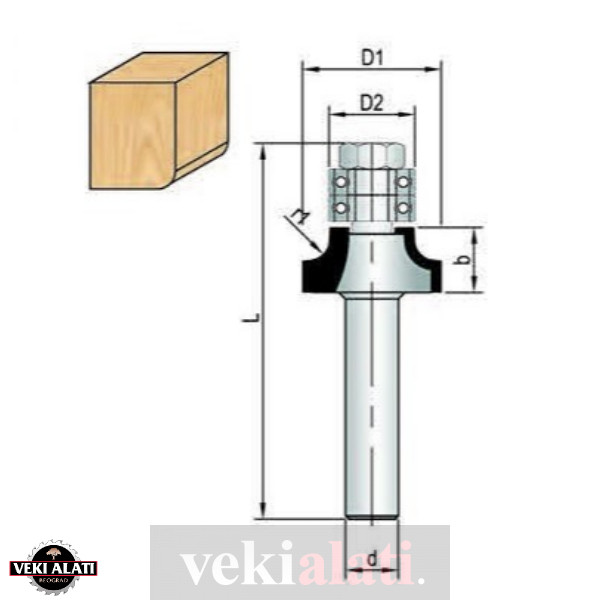 VEKI ALATI glodala za rad po šablonu / 0430-R1C / 0430-R2C / 0430-R3C - Image 2