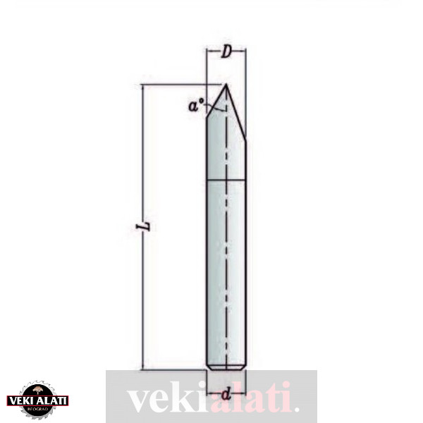 VEKI ALATI glodalo za duborez za CNC mašine / 0449 - Image 2