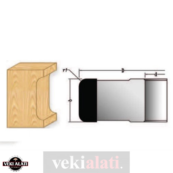 VEKI ALATI profilno glodalo sa oborenim ivicama sa gornje i donje strane / 0540-01 - Image 2