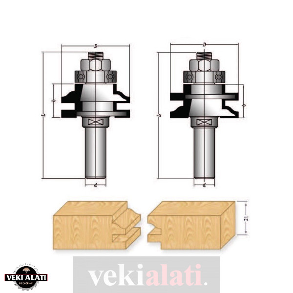 VEKI ALATI alati za profil i kontraprofil za vrata / 0775-01 - Image 2