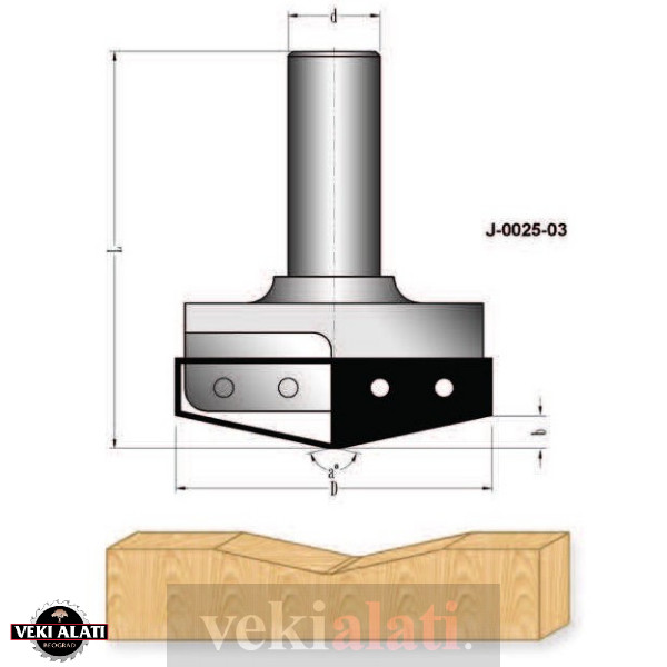 VEKI ALATI profilna glodala za CNC mašine / J-0025-03 - Image 2