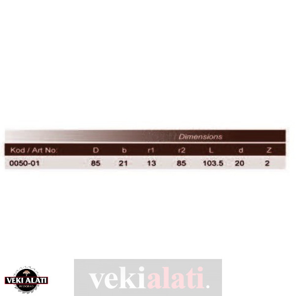 VEKI ALATI profilna glodala za obaranje ivice / J-0050-01 - Image 4