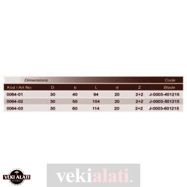 VEKI ALATI profilna glodala za pravljenje žljebova / J-0064 - Image 4