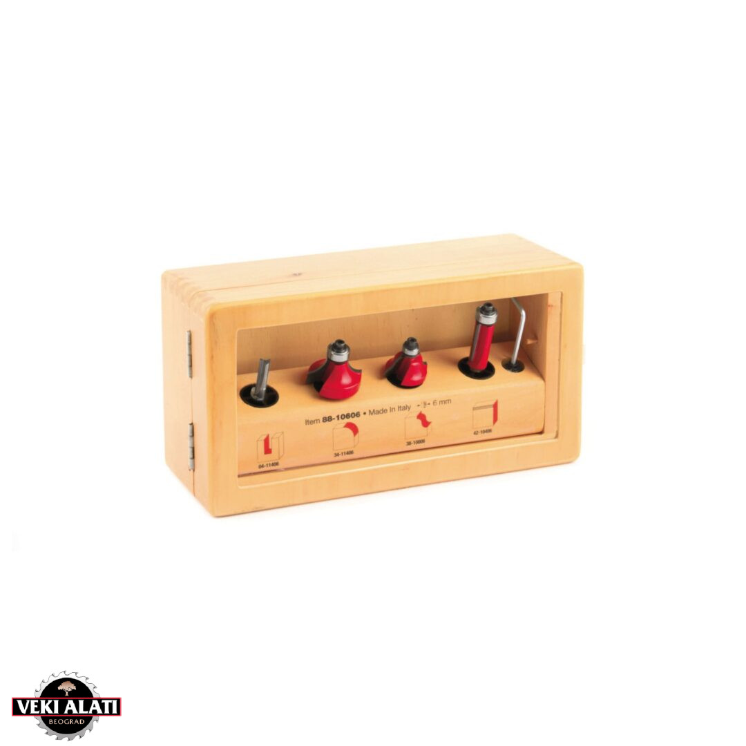 FREUD Osnovni set od 4 glodala, prihvat 6 mm / 88-10606P