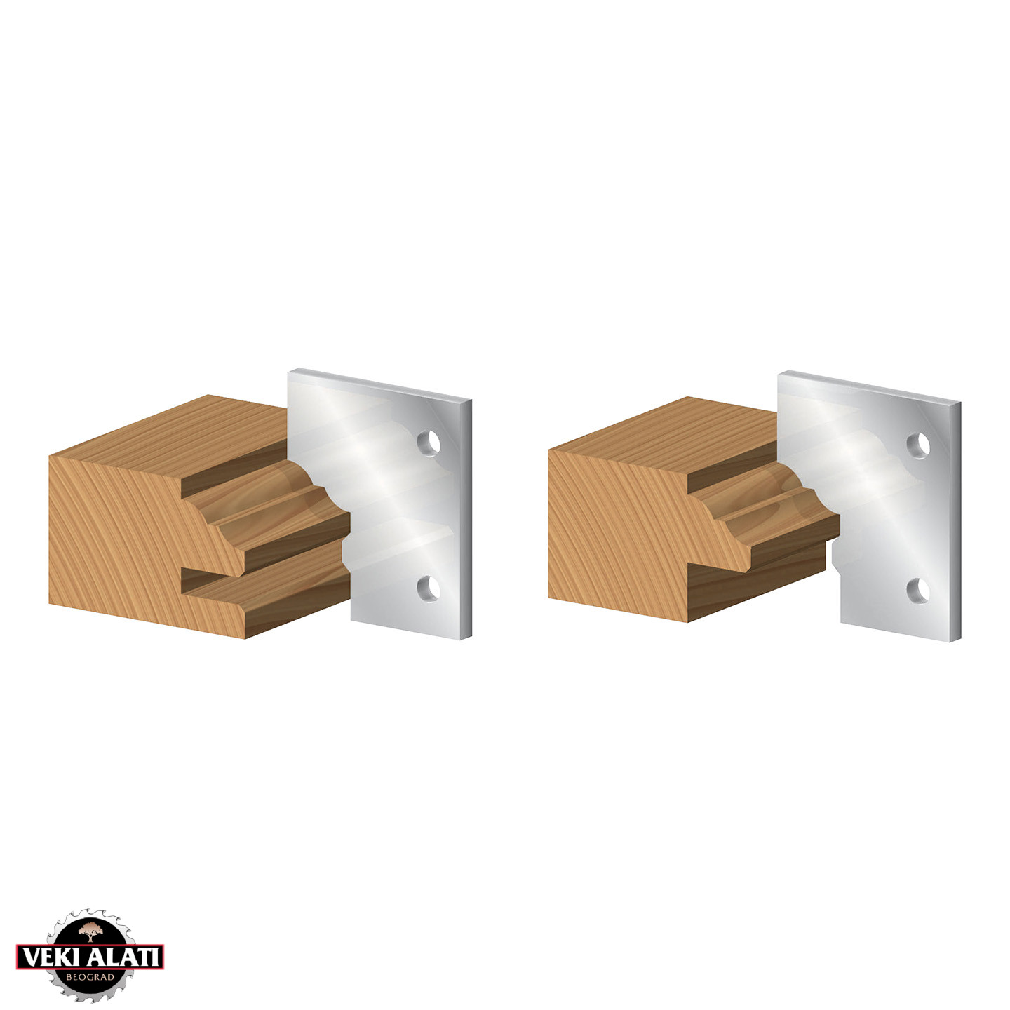 FREUD set alata za vrata ormarića, 102 x 35 x 20 x 50 Z2 / NC90M-A - Image 3