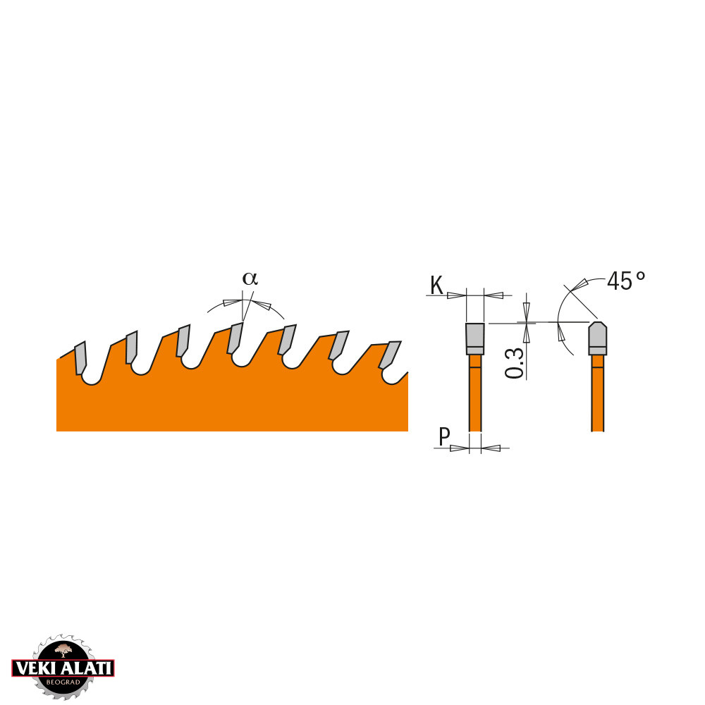 CMT Kružna testera za sečenje aluminijuma, plastike, mesinga, bakra i plasticnih ploča 284 - Image 4